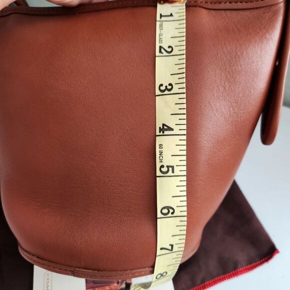 VINTAGE Coach Maggie Duffle Bag In British Tan NEW - Picture 7 of 16